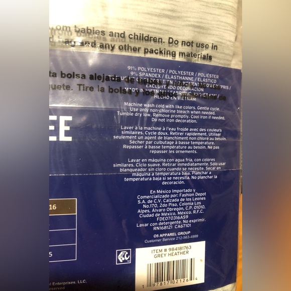 Champion girls gray Everyday Active Tee with cap sleeves size 14/16 - Picture 7 of 7